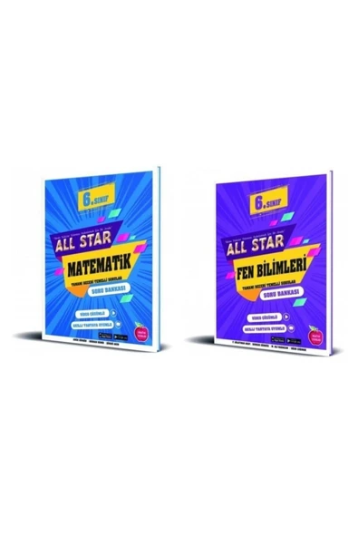 Newton 6. Sınıf Matematik Fen Bilimleri All Star Soru Bankası 2 Kitap