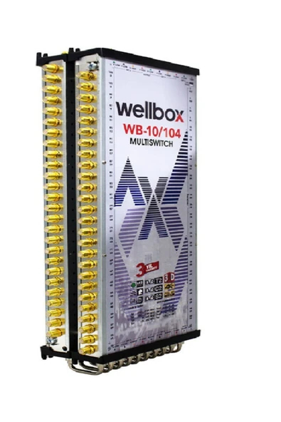 wellbox 10/104 Yüksek Sinyal Toplama Özellikli 104 Daireli Merkezi Uydu Santralı Adaptör Dahil Multiswitch ürün görseli