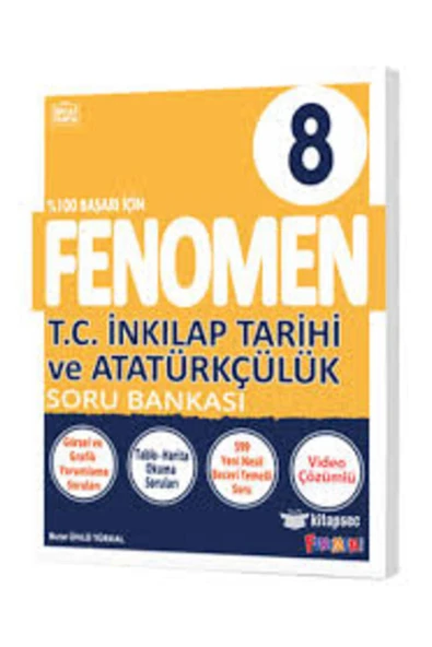 FENOMEN OKUL 8. SINIF İNKILAP TARİHİ VE ATATÜRKÇÜLÜK SORU BANKASI / 9786057790880