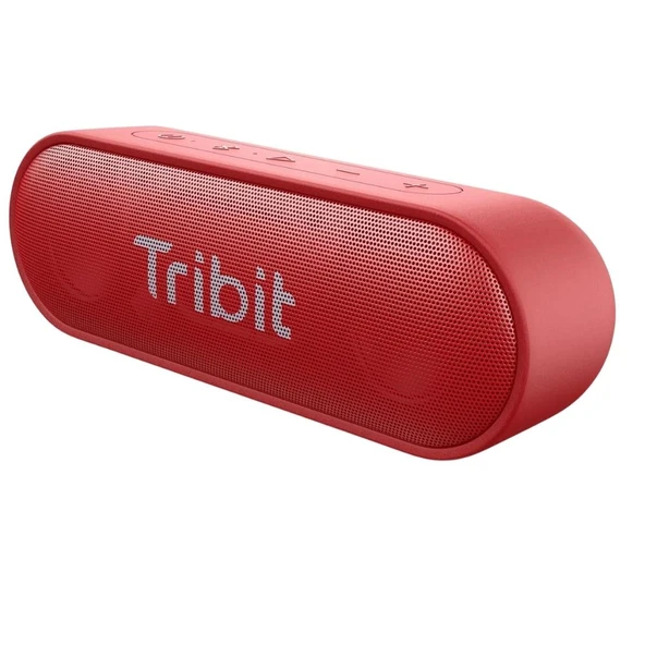 Tribit XSound Go 2x8W 24 Saat Oynatma Süresi IPX7 Su Geçirmez Taşınabilir TWS Bluetooth Hoparlör Kırmızı