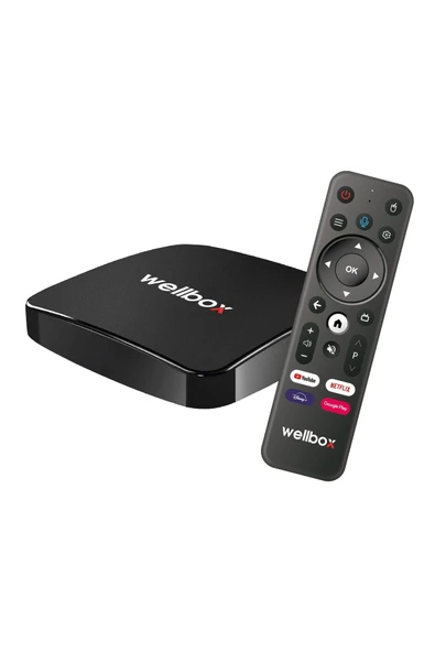 wellbox Max4 Android Tv Box Android 12 Sesli Komut 4gb Ram 32GB Hafıza - 2