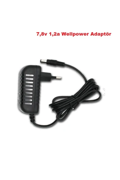 wellbox 7,8 V 1.2A  9,36 W 5,5X2,5 UÇ PLASTİK KASA ADAPTÖR - 2