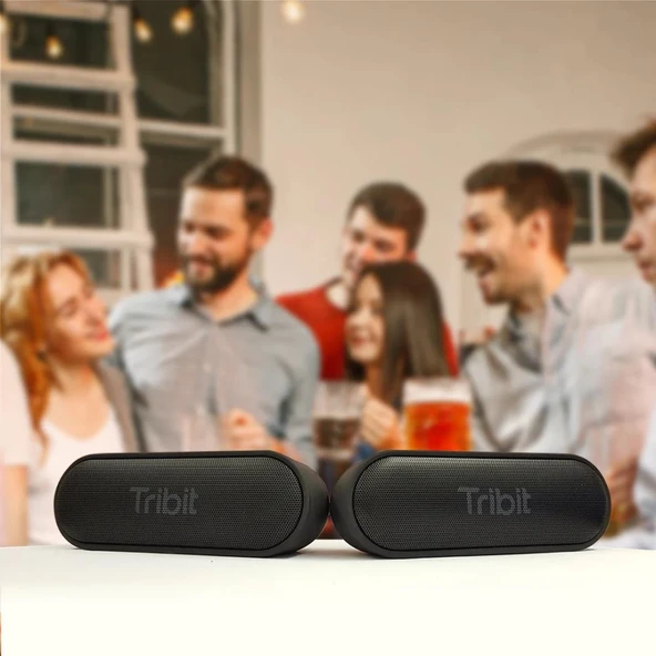 Tribit XSound Go 2x8W 24 Saat Oynatma Süresi IPX7 Su Geçirmez Taşınabilir TWS Bluetooth Hoparlör Kırmızı - 5