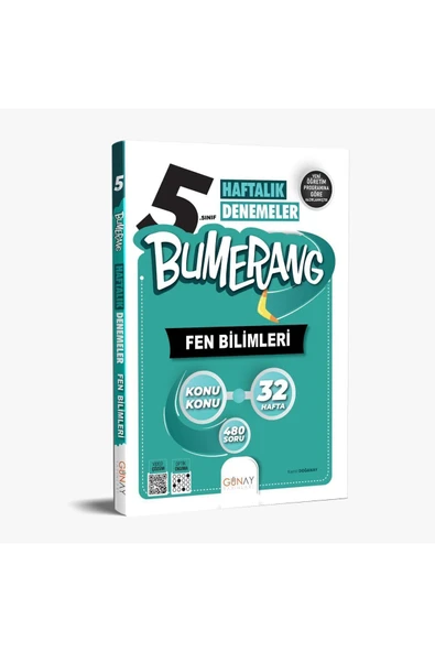 5.SINIF BUMERANG FEN BİLİMLERİ 32 HAFTALIK DENEMELER 2024-2025 YENİ MÜFREDAT
