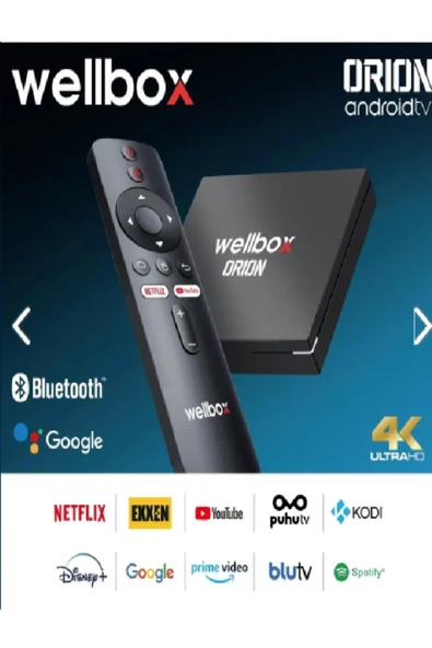 VOROBELA 4K Ultra HD Android Mini TV Box Extra Hızlı Extra İçerik Ethernet & Wifi İçerikli Uydu Alıcısı