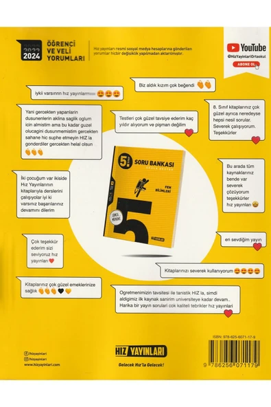 5. SINIF HİBRİT TÜRKÇE+FEN BİLİMLERİ+MATEMATİK SORU BANKASI SETİ (3 KİTAP) - 3