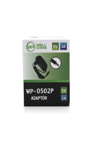 wellbox 5V 2A  10 W 5,5X2,5 UÇ PLASTİK KASA ADAPTÖR