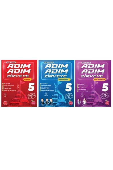 NEWTON YAYINLARI 5.SINIF TÜRKÇE + MATEMATİK + FEN BİLİMLERİ ADIM ADIM ETKİNLİKLİ KONU ANLATIMLI SORU