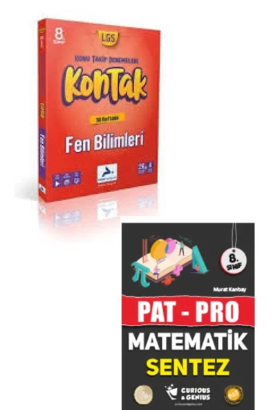Paraf 8.Sınıf Fen Bilimleri Kontak Konu Takip Denemeleri & 8.Sınıf Matematik Soru Bankası 2025