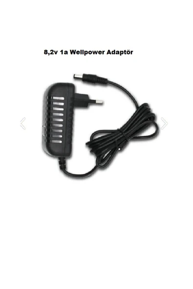 wellbox 8.2V 1A  8,2 W 5,5X2,5 UÇ PLASTİK KASA ADAPTÖR - 2