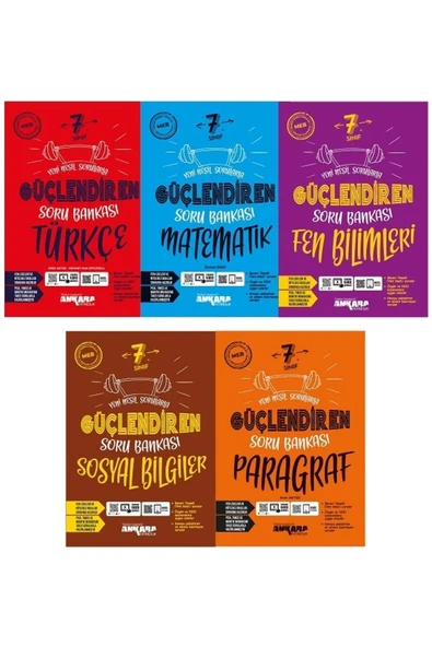 7. Sınıf Güçlendiren Soru Bankası Set (5 Kitap)