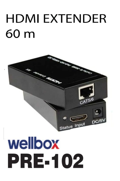 VOROBELA HDMI EXTENDER CAT KABLO İLE UZATMA APARATI 60 METRE NET GÖRÜNTÜ - 1