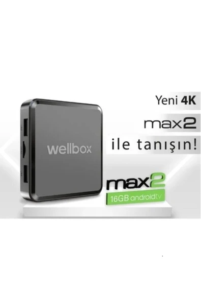 wellbox Android Tv Box, Tvbox Media Player, 12 Max2 model, 2gb Ram 16gb Hafıza Android 12