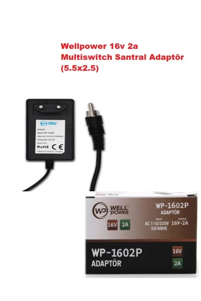 wellbox Merkezi Uydu Sistem Santral Adaptörü 16V 2A Eski Nesil Girişli - 2
