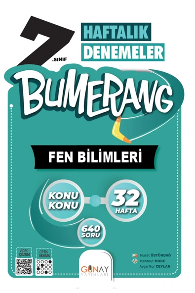 2024 Güncel 7. Sınıf Fen Bilimleri Bumerang Zoom 32 Haftalık Deneme Setleri Geliştirici Mükemmel Set - 3