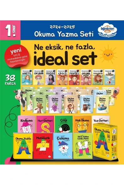 Öğretmen Evde 1.Sınıf Okuma Yazma Seti (2024-2025)Yenilendi Güncel Müfredat