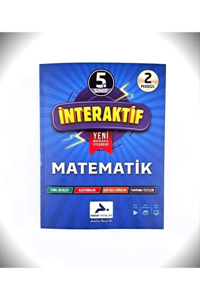 PARAF YAYINLARI 2024 BASIM 5 SINIF İNTERAKTİF MATEMATİK SORU BANKASI