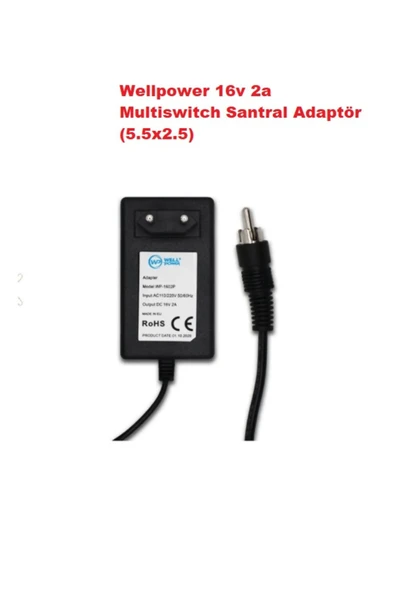 wellbox Merkezi Uydu Sistem Santral Adaptörü 16V 2A Eski Nesil Girişli
