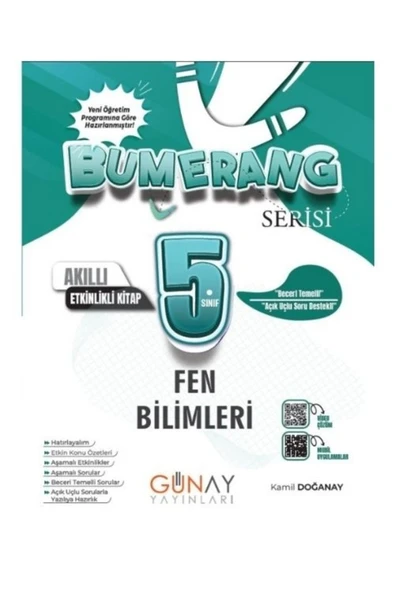 5. Sınıf Bumerang Fen Bilimleri Akıllı Etkinlikli Kitap