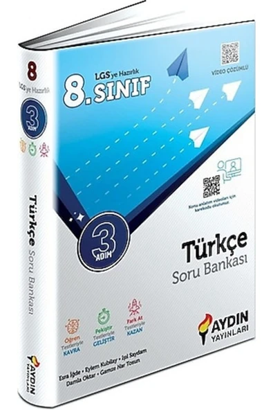 8. Sınıf Türkçe Üç Adım Soru Bankası