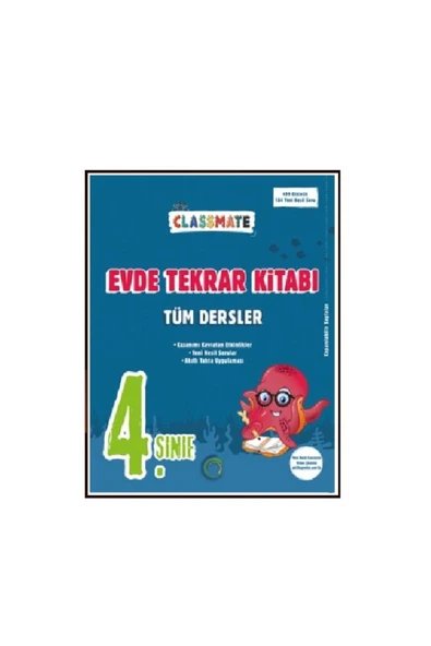 4. Sınıf Classmate Tüm Dersler Evde Tekrar Kitabı + Classmate 4'lü Deneme Okyanus 2024 - 2