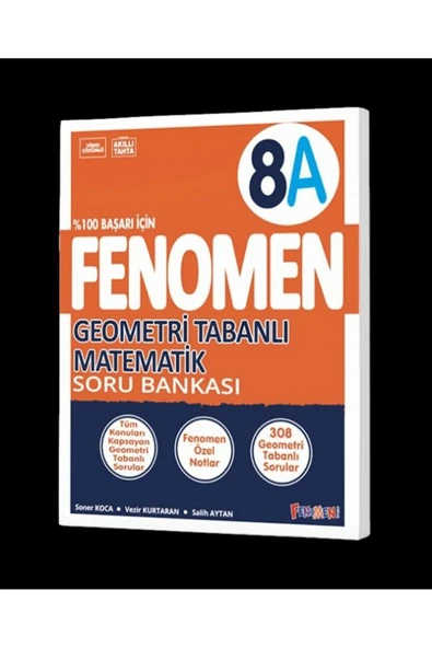 8.Sınıf Fenomen A Geometri Tabanlı Matematik + A Matematik +B Matematik + Challenger Matematik Denem - 2