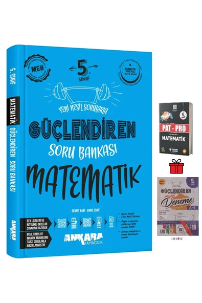 5. Sınıf Güçlendiren Matematik Soru Bankası ve Pat-Pro Matematik S.B.+Deneme Hediye...!