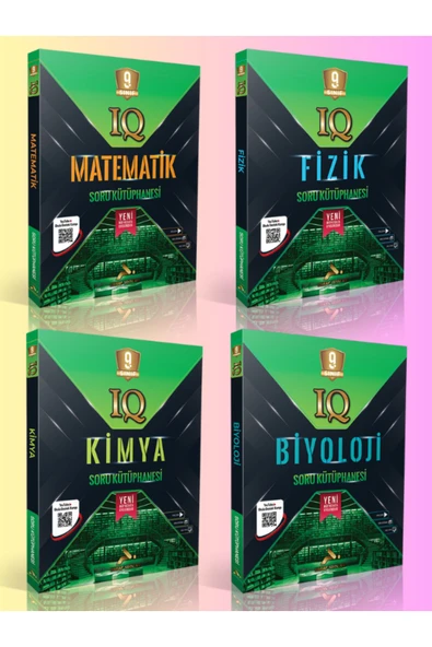 9.Sınıf Soru Kütüphanesi Seti - Matematik-Fizik-Kimya-Biyoloji