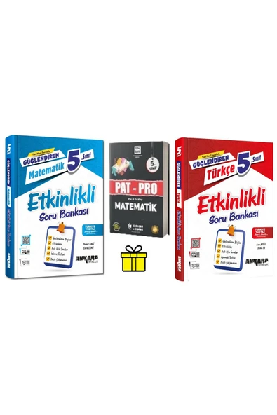 5. Sınıf Güçlendiren Matematik ve Türkçe Etkinlikli Soru Bankası İle Pat-Pro Matematik Soru Bankası