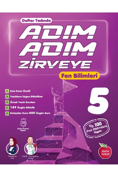5.Sınıf Adım Adım Zirveye Matematik + Fen Bilimleri + Türkçe + Sosyal Bilgiler Soru Bankası(4 Kitap) - 3