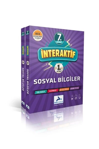 Paraf 7. Sınıf İnteraktif Türkçe -Matematik-Fen-Sosyal Etkinlikli Soru Bankası Seti 4 Kitap 2025 - 4