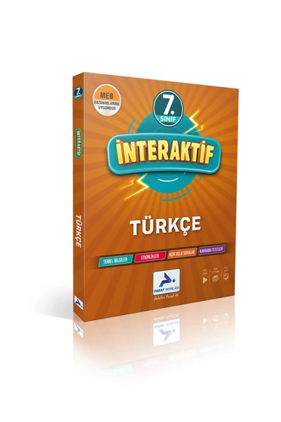 PARAF YAYINLARI 7 SINIF İNTERAKTİF TÜRKÇE - 3
