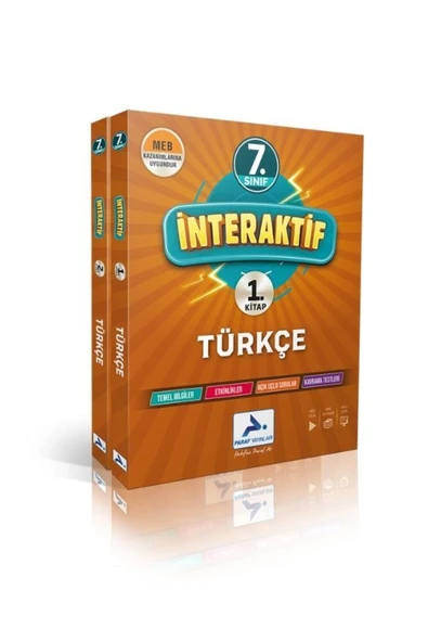 Paraf 7. Sınıf İnteraktif Türkçe -Matematik-Fen-Sosyal Etkinlikli Soru Bankası Seti 4 Kitap 2025 - 5