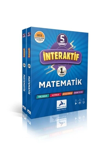 PARAF 5. SINIF İNTERAKTİF MATEMATİK - FEN BİLGİSİ ETKİNLİKLİ SORU BANKASI SETİ 2 KİTAP - 3