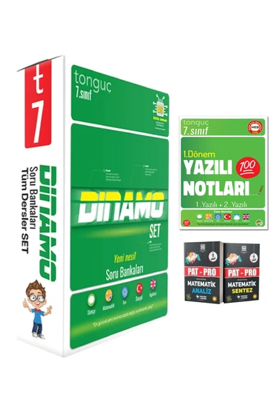 7. Sınıf Dinamo Tüm Dersler Soru Bankası Set Ve 7. Sınıf Yazılı Notları 2. Dönem 1 Ve 2.Yazılı