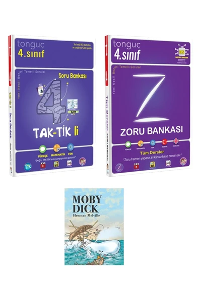 4. Sınıf Tüm Dersler Zoru Bankası Ve 4. Sınıf Taktikli Soru Bankası Ile Moby Dick Hikaye Kitabı Hedy