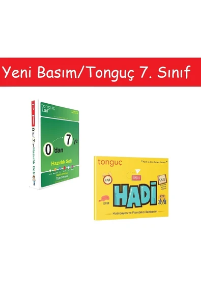 Tonguç 0'dan 7'ye Konu Anlatımlı Soru Bankası Seti & Hadi Motivasyon Ve Planlama Rehberim