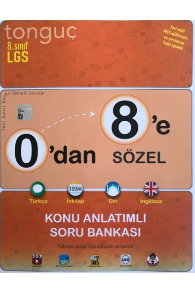 Tonguç 0'dan 8'e Türkçe-inkılap-din-ingilizce Konu Anlatımlı Soru Bankası