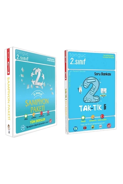 2. Sınıf Şampiyon Paketi + 2. Sınıf Taktikli Tüm Dersler Soru Bankası (toplam 4 Kitap)