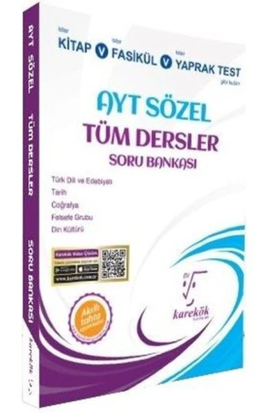Karekök Ayt Eşit Ağırlık Tüm Dersler Soru Bankası Akıllı Tahta Uyumludur (yeni)