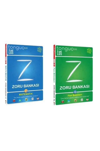 Tonguç 8. Sınıf Matematik Fen Zoru Bankası Seti 2 Kitap