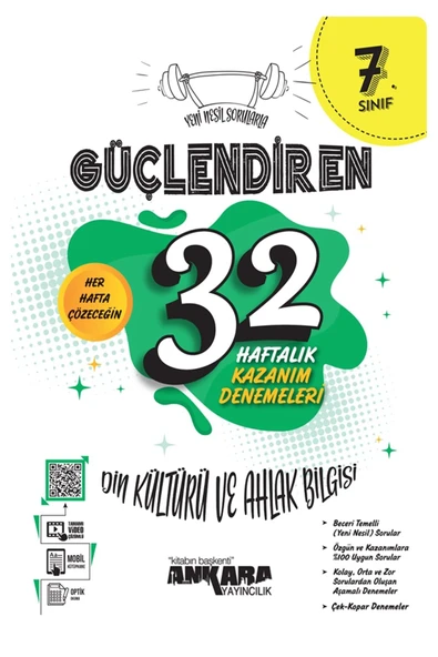 Yeni Müf. 7.Sınıf Din Kültürü Güçlendiren Soru Bankası + Güçlendiren 32 Haftalık Kazanım Denemeleri - 3