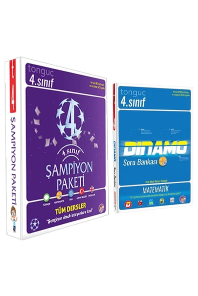 4. Sınıf Şampiyon Paketi + 4. Sınıf Matematik Dinamo Soru Bankası / Toplam 5 Kitap