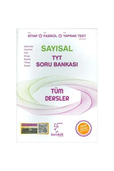 Karekök - Tyt Tüm Dersler (sayısal) Soru Bankası