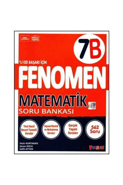 Fenomen Yayıncılık Fenomen 7. Sınıf Matematik Soru Bankası (B)