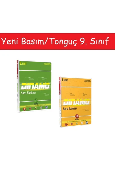 Tonguç 9. Sınıf Dinamo Biyoloji Soru Bankası & 9. Sınıf Dinamo Kimya Soru Bankası