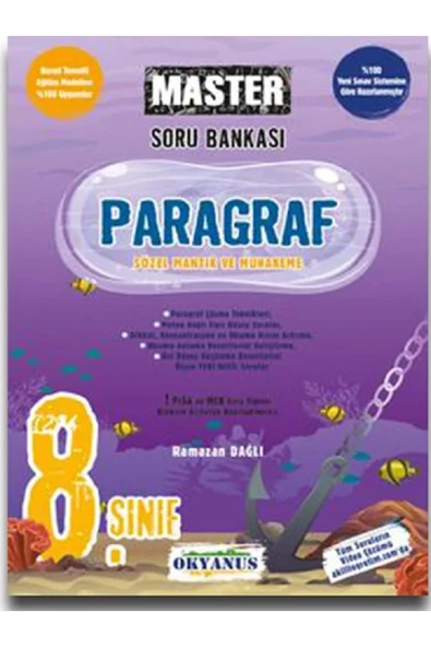 8.Sınıf HIZ Yayınları Türkçe Soru Bankası + 8.Sınıf LGS Okyanus Yayınları Paragraf 2 Kitap - 2