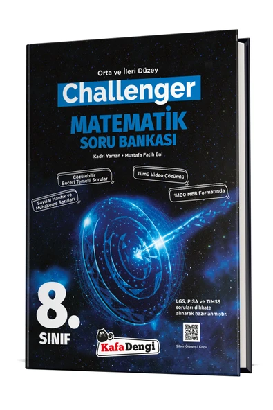 8. Sınıf CHALLENGER Matematik Soru Bankası - Tümü Video Çözümlü (Orta ve İleri Düzey)