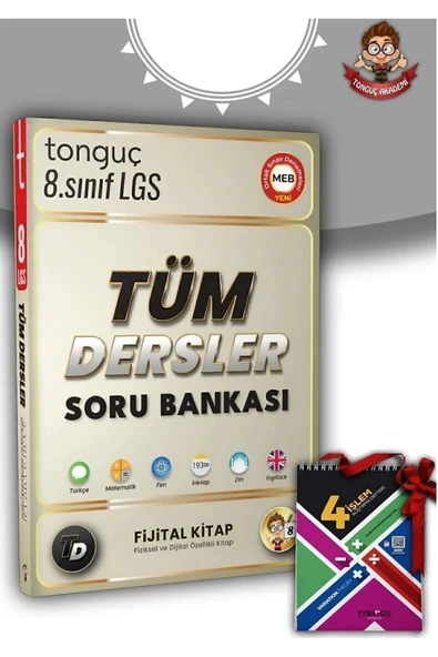 Tonguç 8.sınıf Lgs Tüm Dersler Soru Bankası Fijital Kitap - 4 Işlem Kitabı Hediyeli