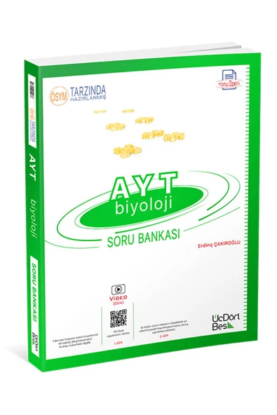 Ayt Biyoloji Soru Bankası Üç Dört Beş 345 Poster Hediyeli